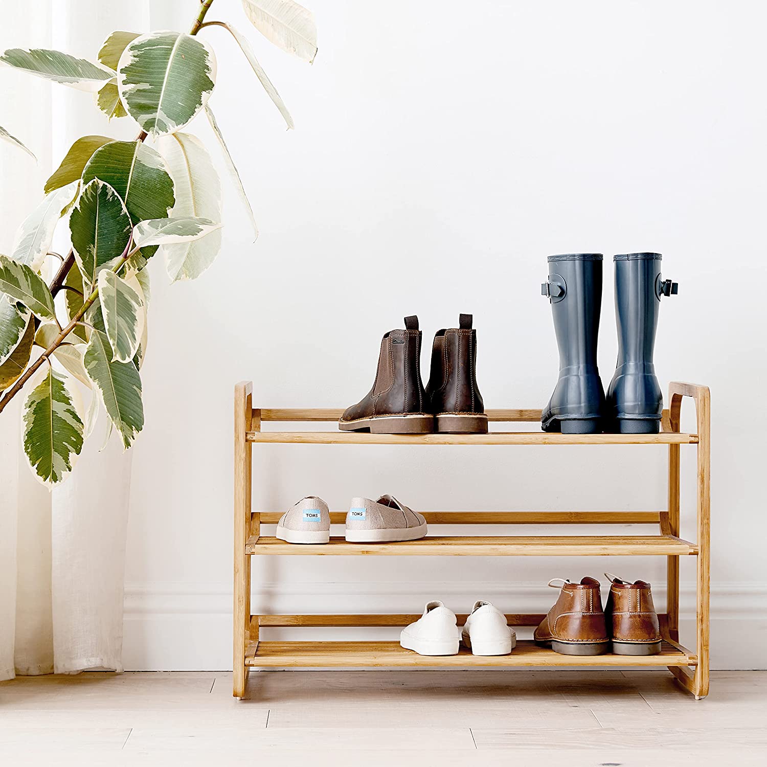 How to make a super-sized shoe rack on a budget