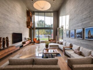 A Modern Indian Brutalist House With Artistic Touches