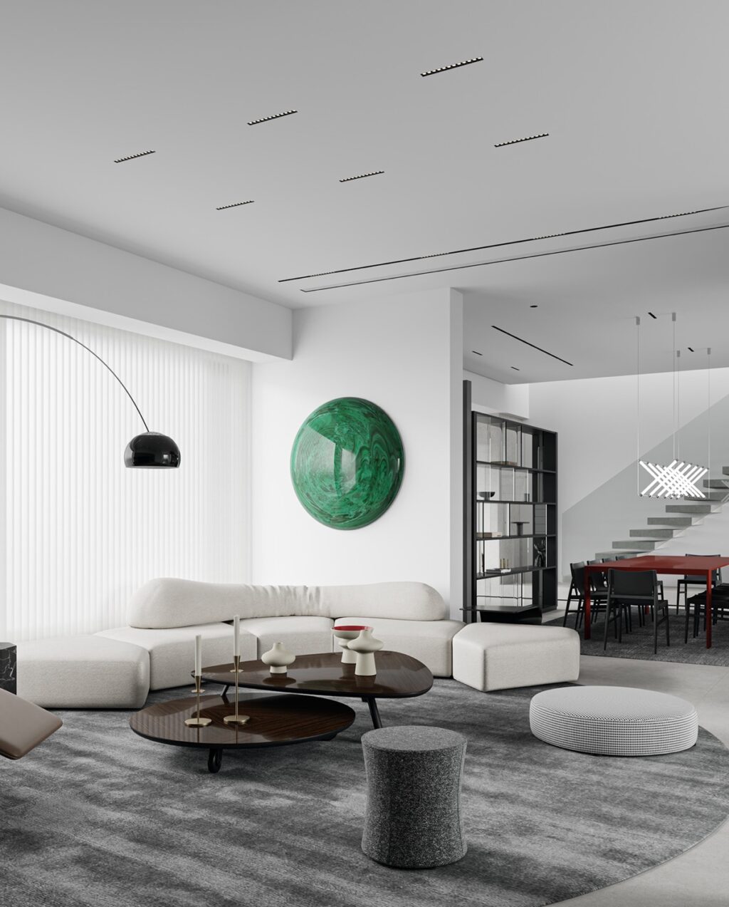 green wall decor | Interior Design Ideas