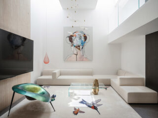 Inventive Art-Filled Home Interior With Nature-Inspired Elements