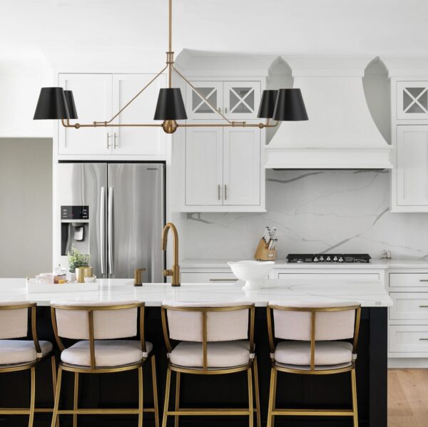 Traditional kitchen island shop lighting