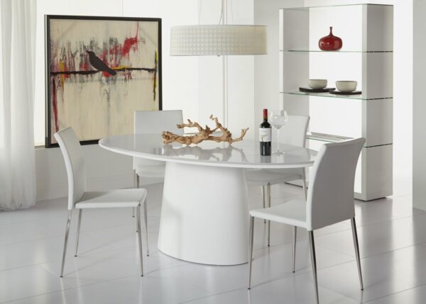 White Modern Dining Table | Interior Design Ideas