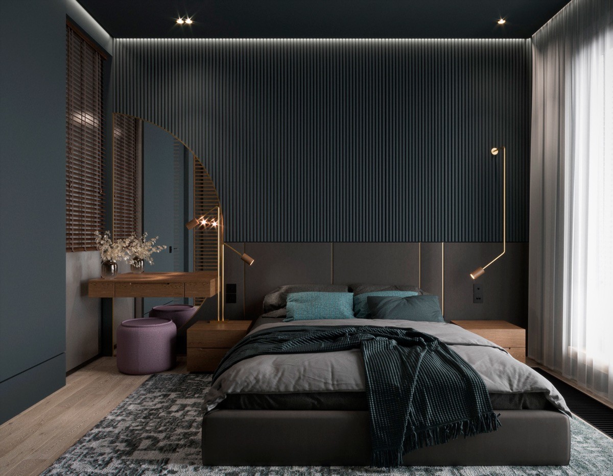 Thiết kế phòng ngủ dark bedroom decor Điểm nhấn decor tối trong phòng ...