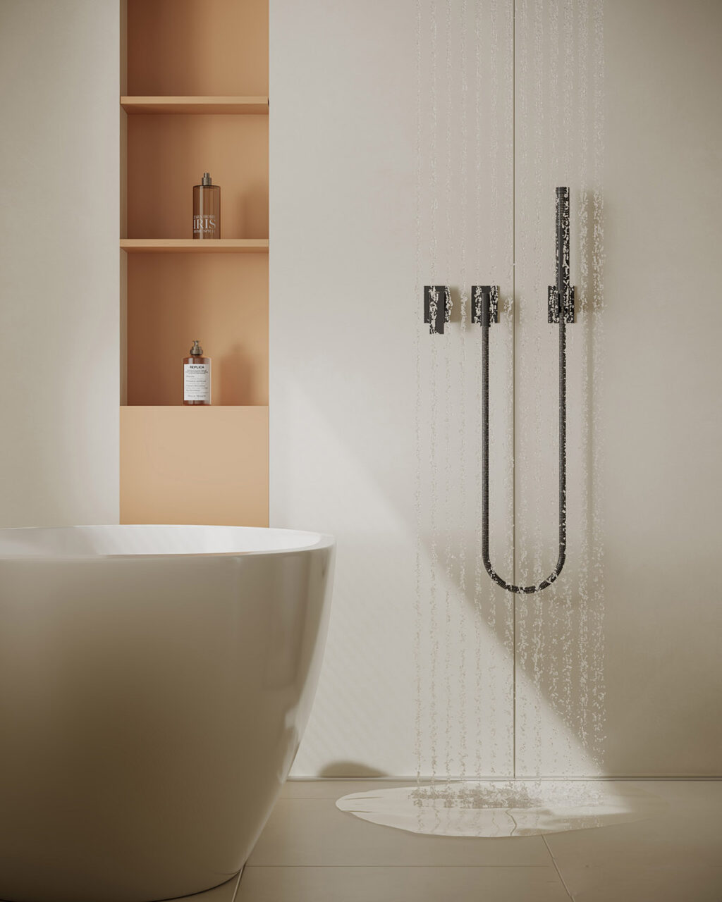 black shower fixtures Interior Design Ideas