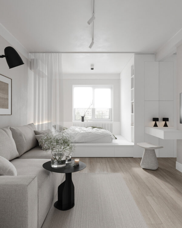 Cozy 35 Square Meter Apartment Makeover With Floor Plan