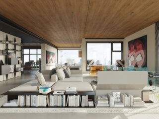 Art & Book Lover’s Youthful Luxury Home Interior