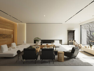 Luxury Chinese-style Villa Interiors & Serene Courtyards