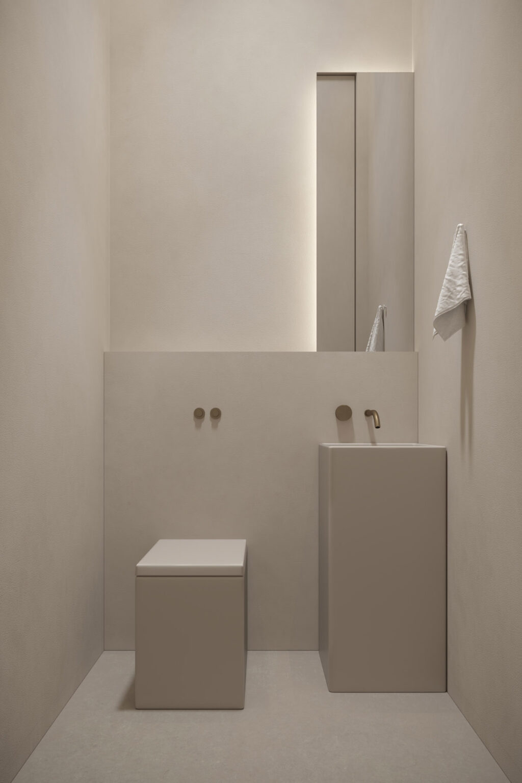 minimalist powder room | Interior Design Ideas