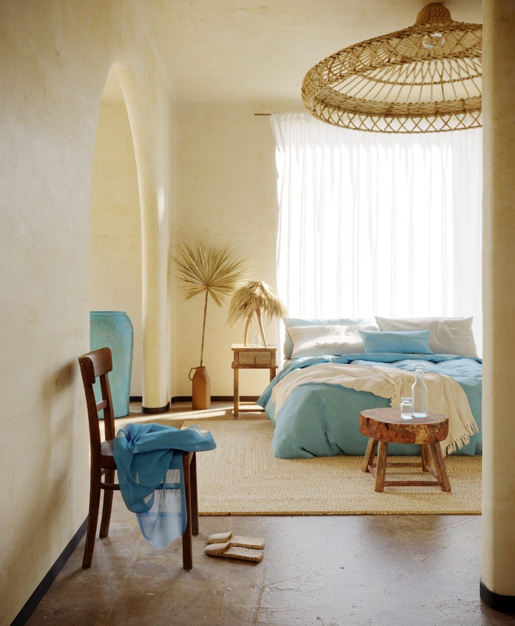colorful boho bedroom | Interior Design Ideas