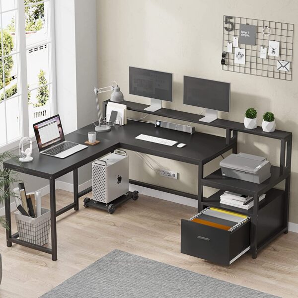 L on sale desk designs