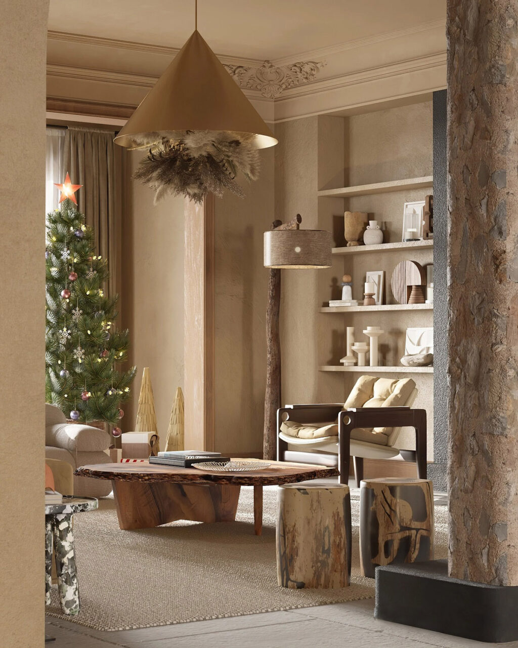 A Rustic Neoclassical Interior Filled With Character