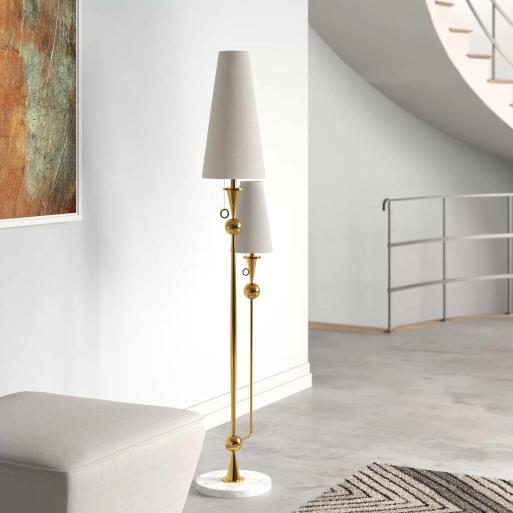 51 Gold Floor Lamps for Glamorous Illumination Anywhere
