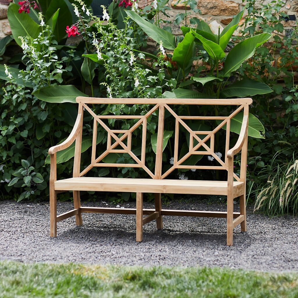 outdoor wood bench with back ornate patio furniture for sale online