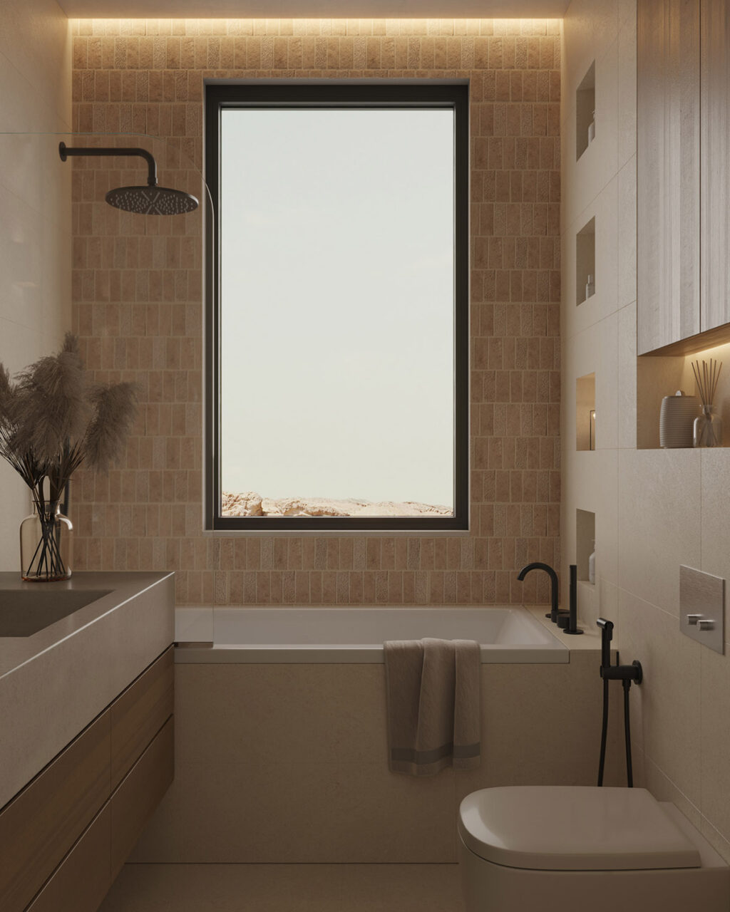 Black Bath Tap Set