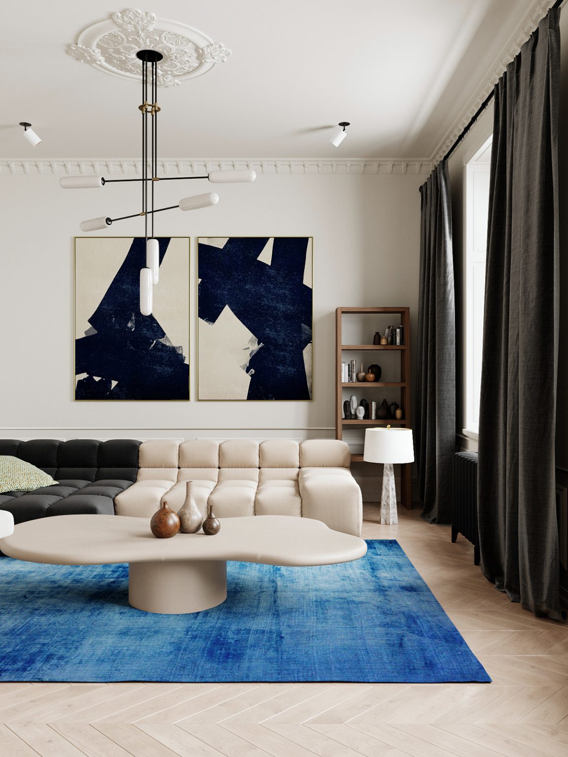blue living room rug | Interior Design Ideas