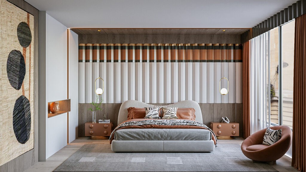 headboard feature wall Interior Design Ideas