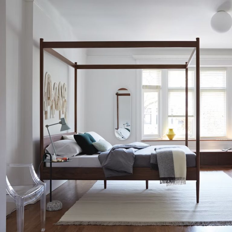 authentic designer modern canopy bed for sale online genuine Nathan