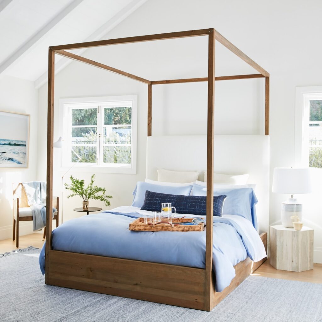 extra tall king canopy bed frame made from solid alder wood beds for