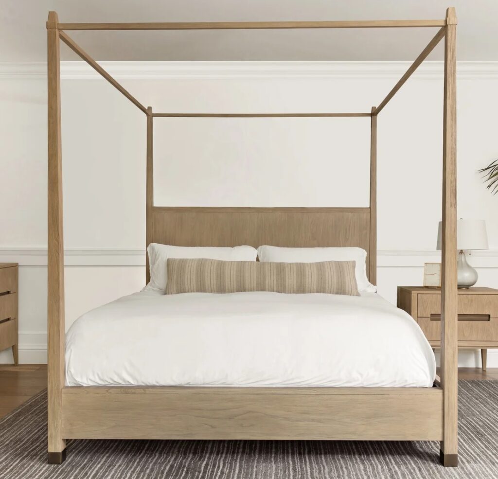 luxury canopy over bed frame inspiration solid wood construction