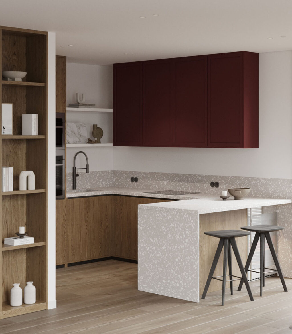 red kitchen | Interior Design Ideas