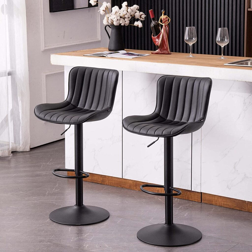 attractive black swivel bar stool set on amazon affordable highend