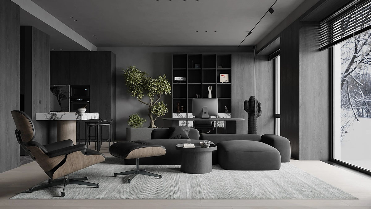 Two Black Interiors That Show Dark Decor In A Great LightInterior 
