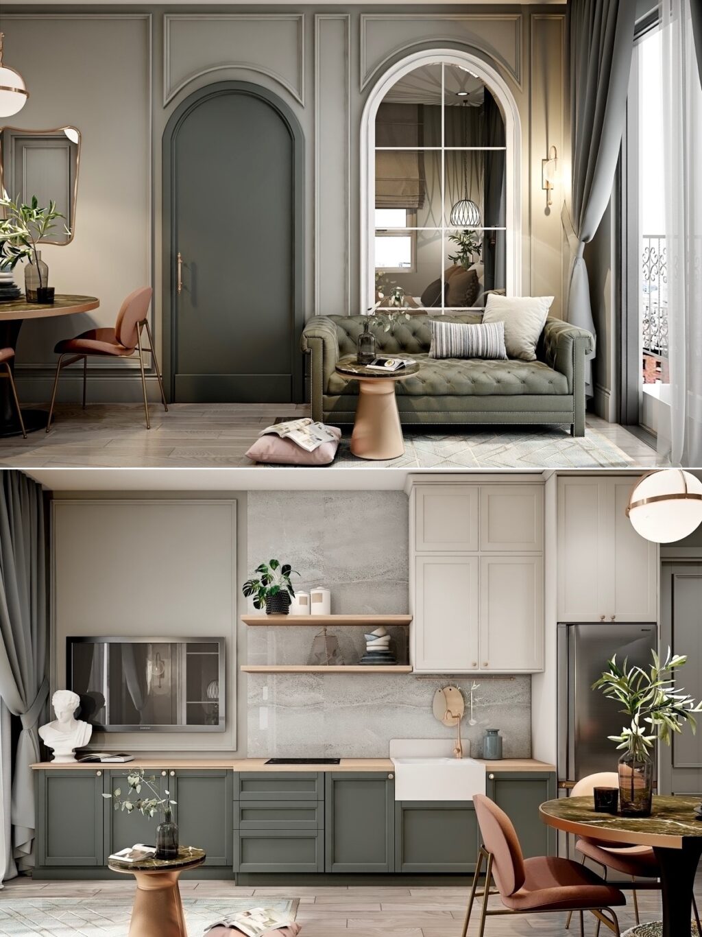 living room arch decor | Interior Design Ideas