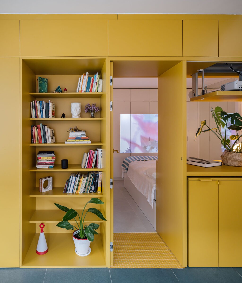 Tiny Apartment With Space-Saving Multifunctional Furniture