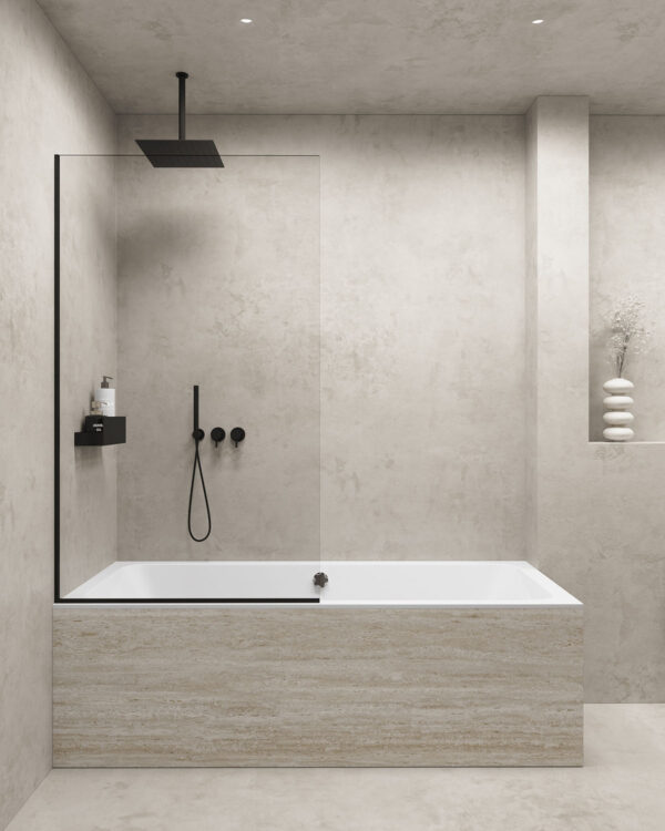 black bathroom fixtures Interior Design Ideas