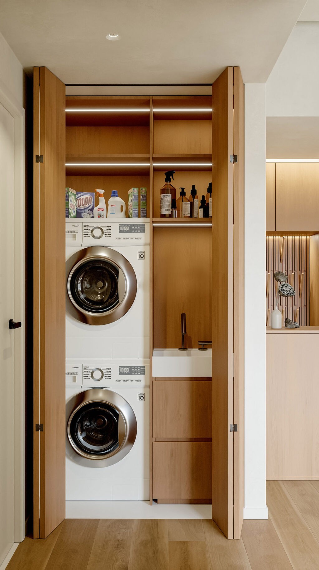 laundry cupboard Interior Design Ideas
