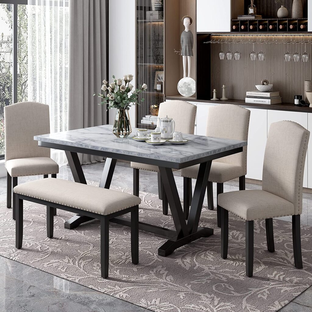 51 Marble & Faux Marble Dining Tables for Effortless Elegance