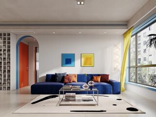 Bright Color-blocked Interior Decor Inspiration