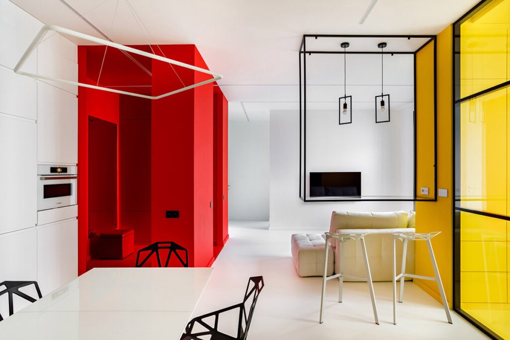 Picture of color blocked decor | Interior Design Ideas