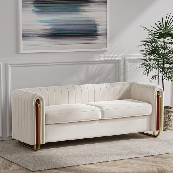 Luxury white sofa shop set