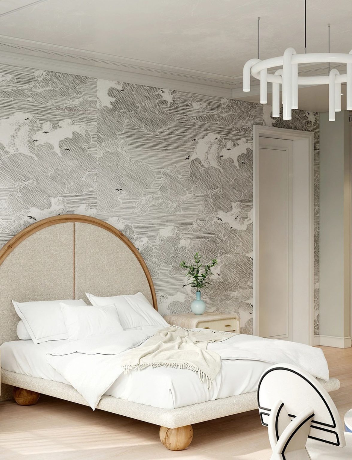 arched headboard Interior Design Ideas