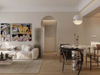 Modern Beige Interiors With Stylish TV Wall Ideas