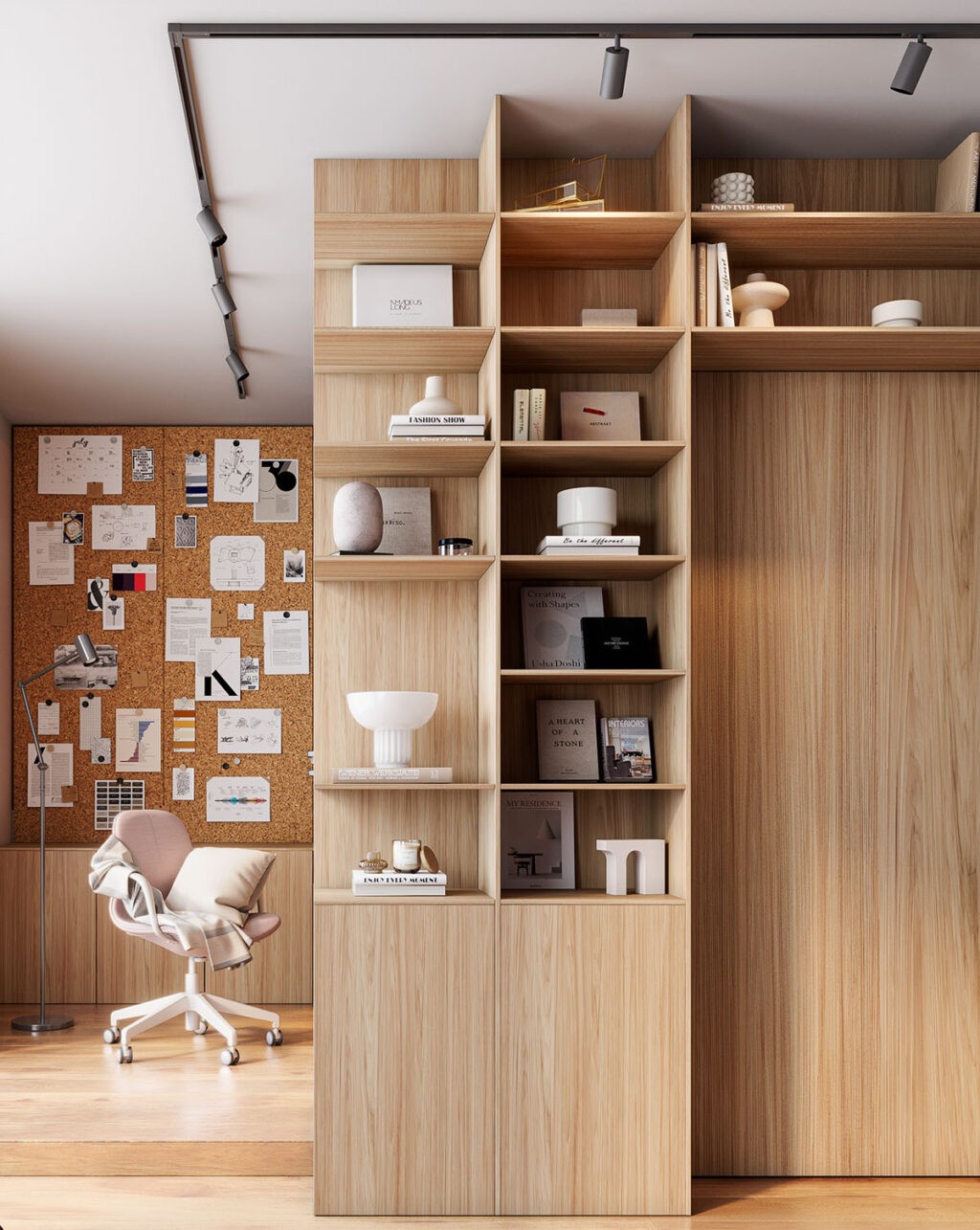 builtin display shelves Interior Design Ideas