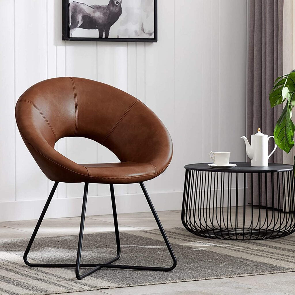 View of Lecce Fabric Swivel Accent Chair | ScanDesigns Furniture