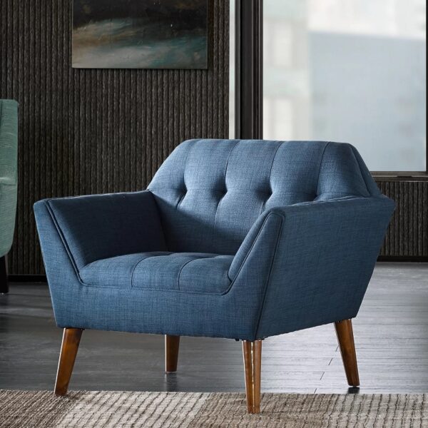 Teal blue accent chair cheap