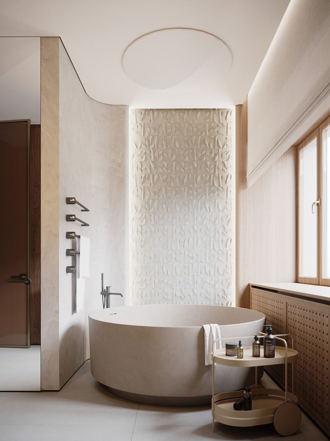 round bathtub Interior Design Ideas