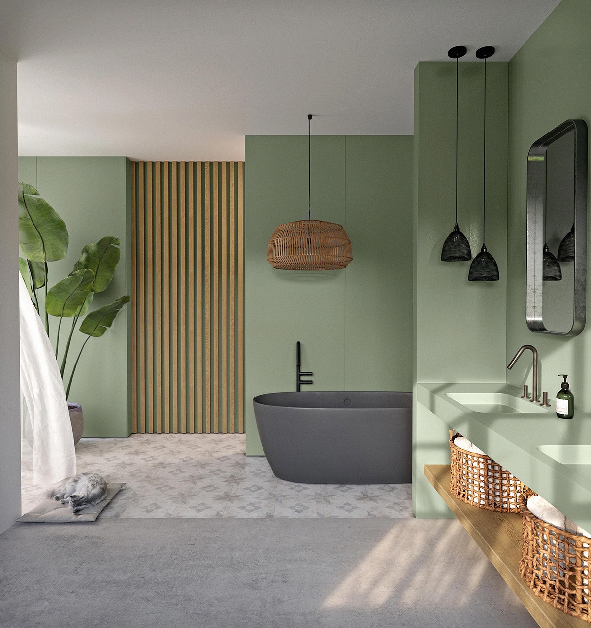 Sage green bathroom accessories - bathroom - Find A Way by JWP  Green  bathroom accessories, Green bathroom decor, Bathroom accessories design