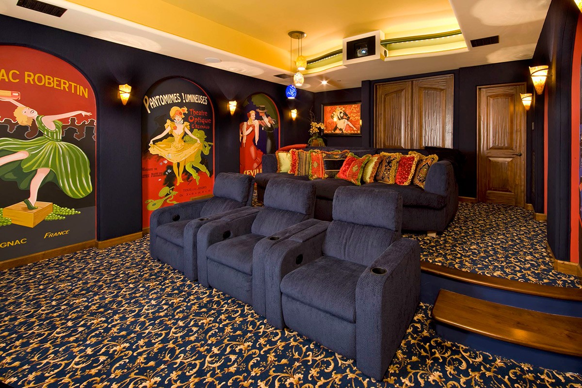 Vintage Home Theater Decor Interior