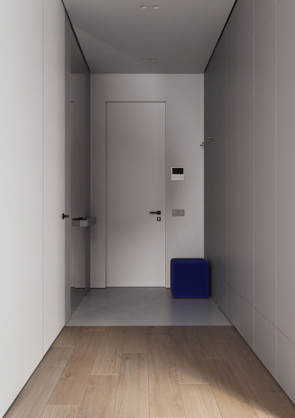 blue stool Interior Design Ideas