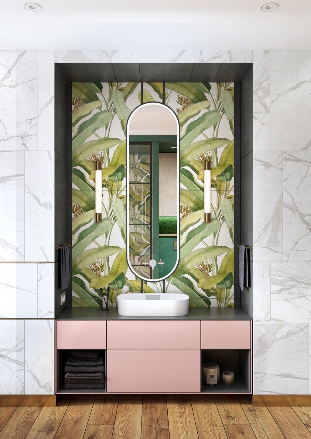 botanical bathroom Interior Design Ideas