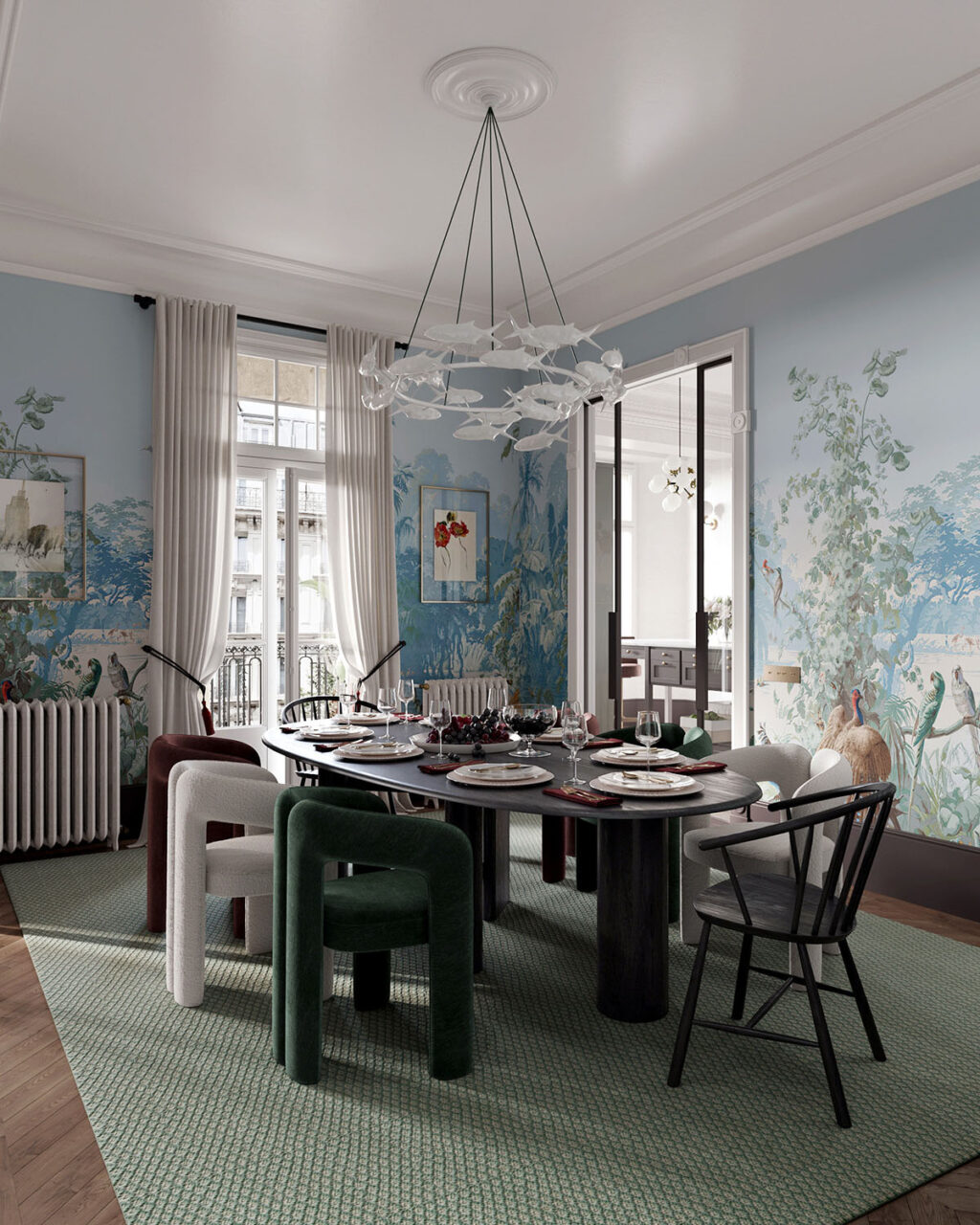 Visual Reference: Eclectic Apartment Interiors With Serious Workspaces
