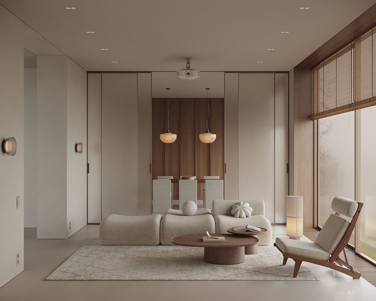 Warm Minimalist Home With A Soft White & Wood Color Scheme