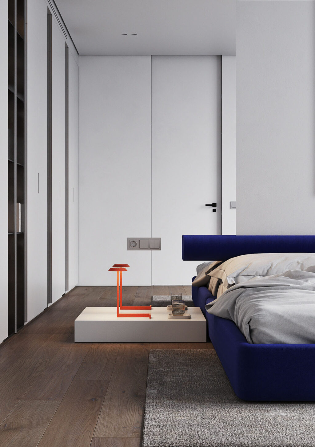 low bedside table | Interior Design Ideas