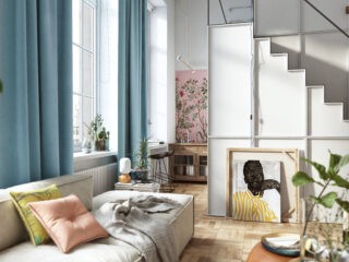 Eclectic Apartment Interiors With Serious Workspaces
