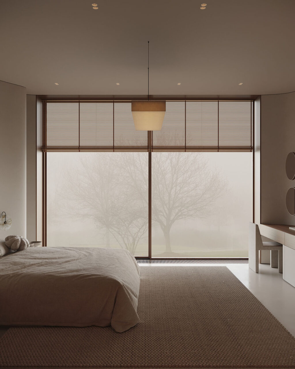 Warm Minimalist Home With A Soft White & Wood Color Scheme