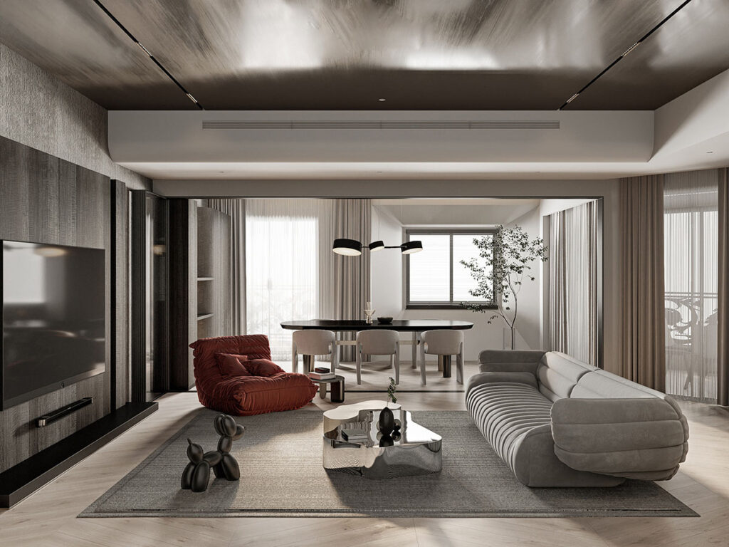 Airy Interiors Styled With Standout Furniture & Wall Treatments